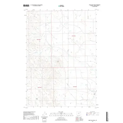 2017 Map of Coon Track Creek, 2017 Print