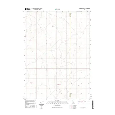 2017 Map of Coonskin Butte NE, 2017 Print