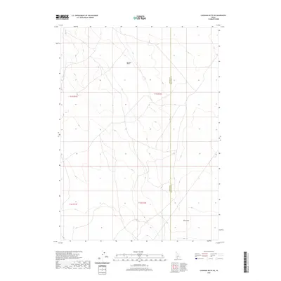 2020 Map of Coonskin Butte NE, 2020 Print