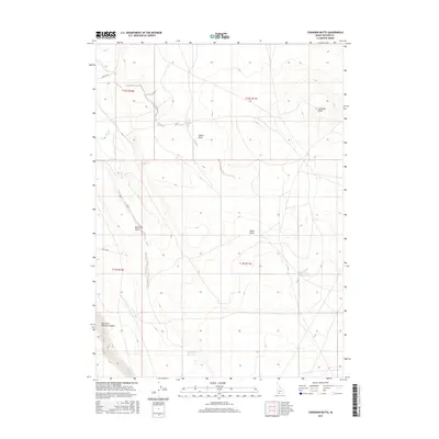 2017 Map of Coonskin Butte, 2017 Print