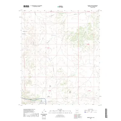 2023 Map of Cooper Canyon, 2023 Print