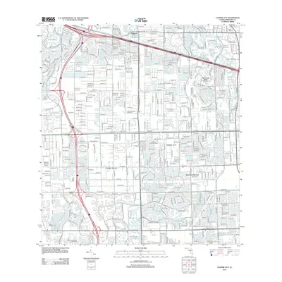 2012 Map of Cooper City, 2012 Print