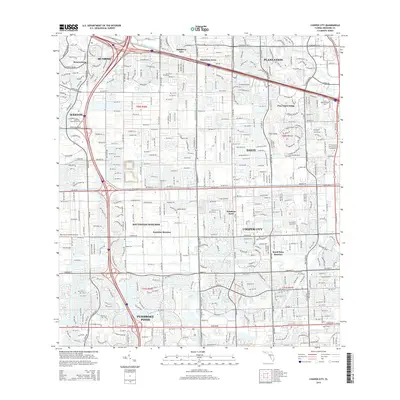 2015 Map of Cooper City, 2015 Print