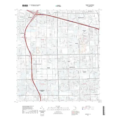 2021 Map of Cooper City, 2021 Print