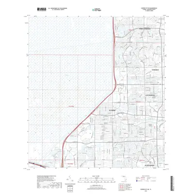 2018 Map of Cooper City NE, 2018 Print