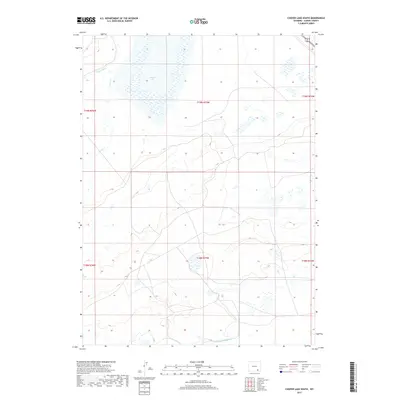 2017 Map of Cooper Lake South, 2017 Print