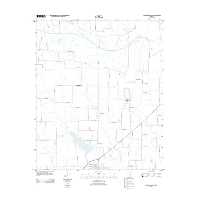 2013 Map of Cooper North, 2013 Print
