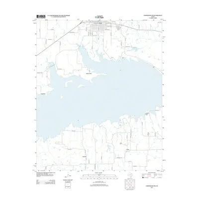 2013 Map of Cooper South, 2013 Print