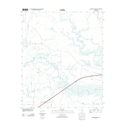 2012 Map of Coopers Chapel, 2012 Print