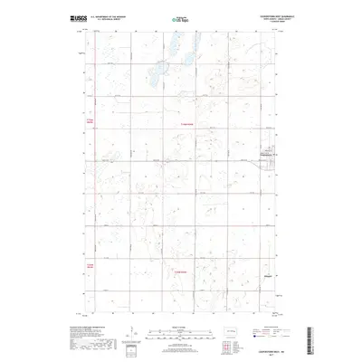 2017 Map of Cooperstown West, 2017 Print