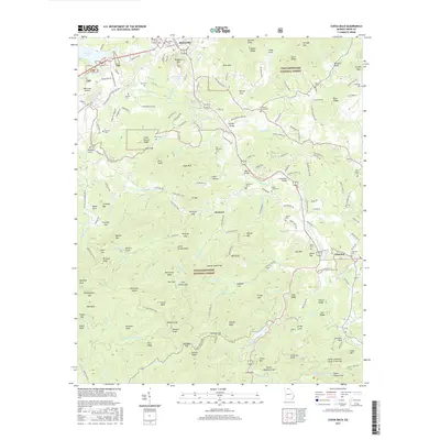 2017 Map of Coosa Bald, 2017 Print