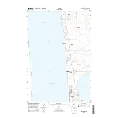 2014 Map of Copalis Beach, 2014 Print