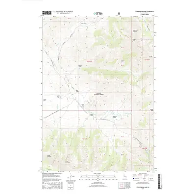 2017 Map of Copper Basin Knob, 2017 Print