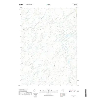 2019 Map of Copper Lake, 2019 Print