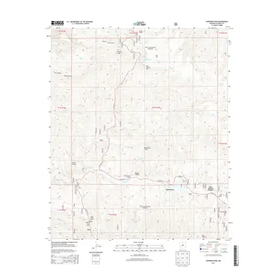 2013 Map of Copperas Peak, 2013 Print