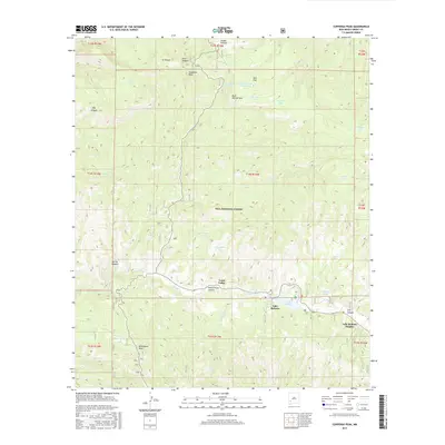 2017 Map of Copperas Peak, 2017 Print
