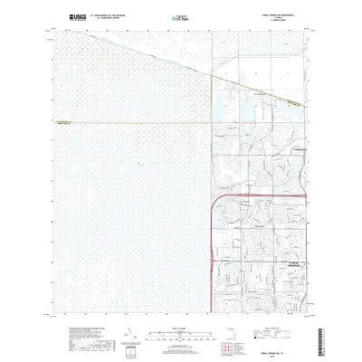 2018 Map of Coral Springs NE, 2018 Print