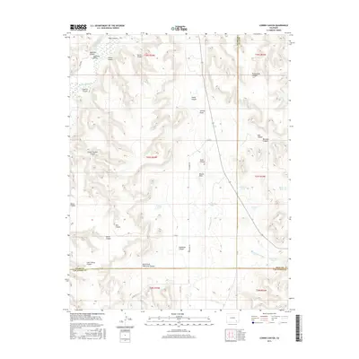 2016 Map of Corbin Canyon, 2016 Print
