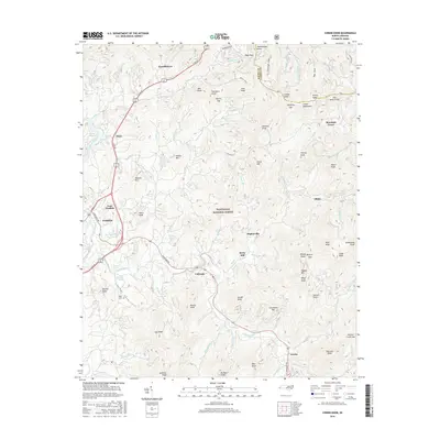2016 Map of Corbin Knob, 2016 Print