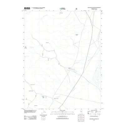 2012 Map of Corcoran Canyon, 2012 Print