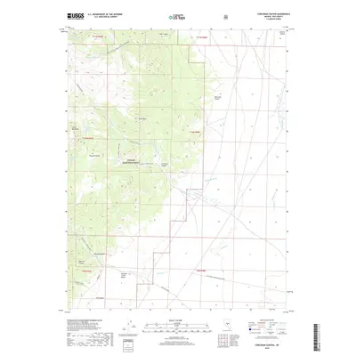 2018 Map of Corcoran Canyon, 2018 Print