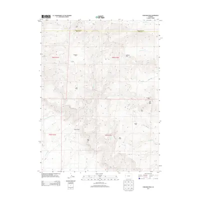 2013 Map of Corcoran Peak, 2013 Print
