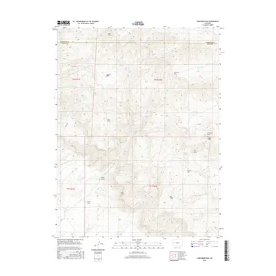 2016 Map of Corcoran Peak, 2016 Print