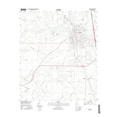 2017 Map of Cordele, 2017 Print