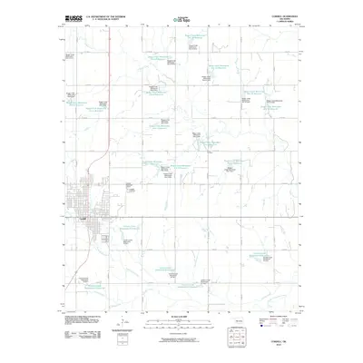 2010 Map of Cordell, 2010 Print