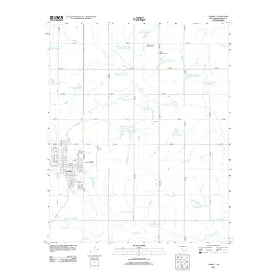 2012 Map of Cordell, 2012 Print