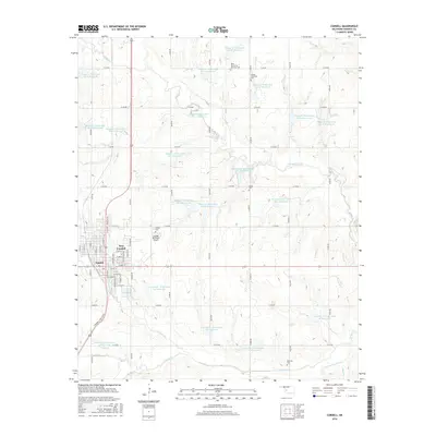 2016 Map of Cordell, 2016 Print