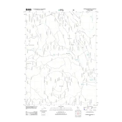 2012 Map of Corders Reservoir, 2012 Print