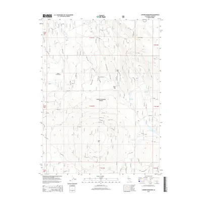 2015 Map of Corders Reservoir, 2015 Print