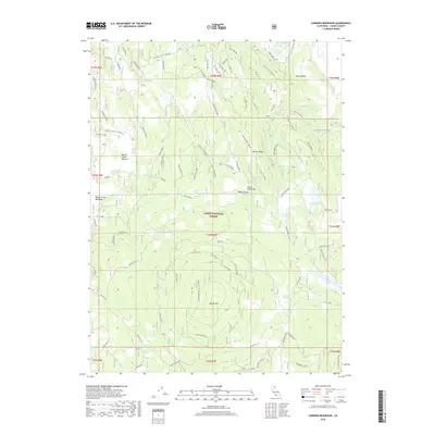 2018 Map of Corders Reservoir, 2018 Print