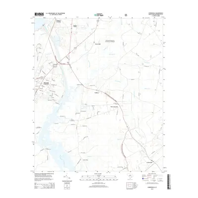 2014 Map of Cordesville, 2014 Print