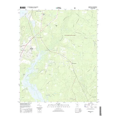 2017 Map of Cordesville, 2017 Print