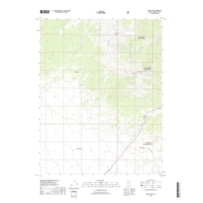 2018 Map of Corey Peak, 2018 Print