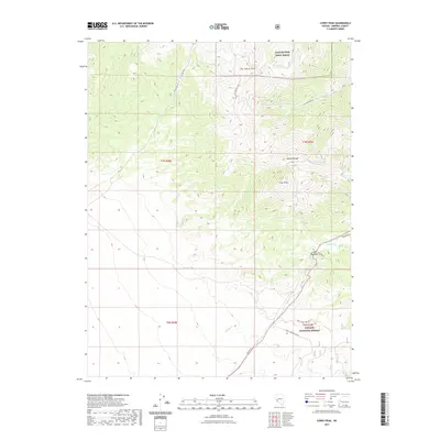 2021 Map of Corey Peak, 2021 Print