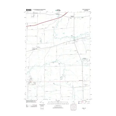 2013 Map of Corfu, 2013 Print