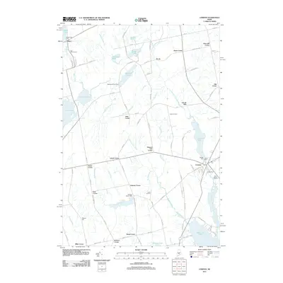 2011 Map of Corinna, 2011 Print