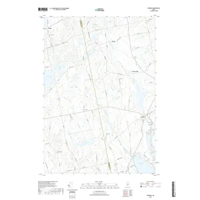2018 Map of Corinna, 2018 Print