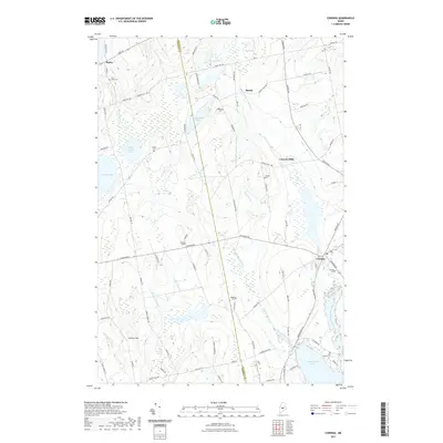 2021 Map of Corinna, 2021 Print