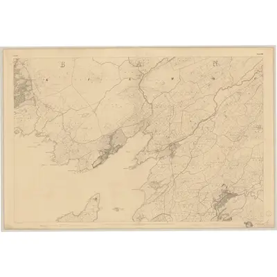 1842 Map of Cork - Sheet 105, 1845 Print