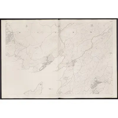 1842 Map of Cork - Sheet 105, 1850 Print