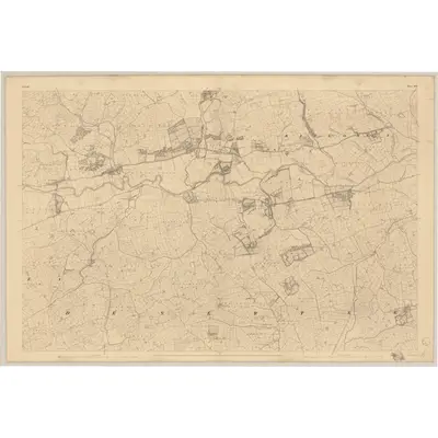 1842 Map of Cork - Sheet 109, 1845 Print
