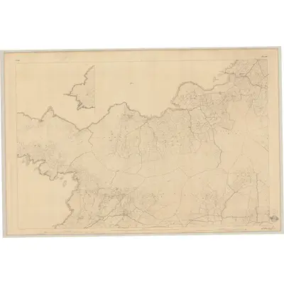 1842 Map of Cork - Sheet 114 [with inset 114A], 1845 Print