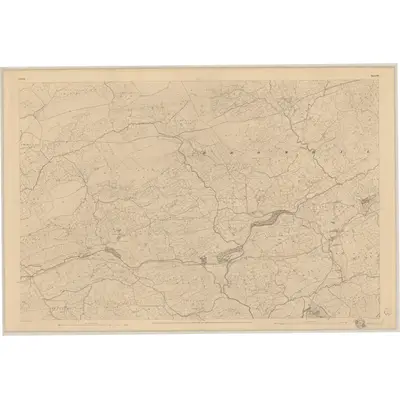 1842 Map of Cork - Sheet 119, 1845 Print
