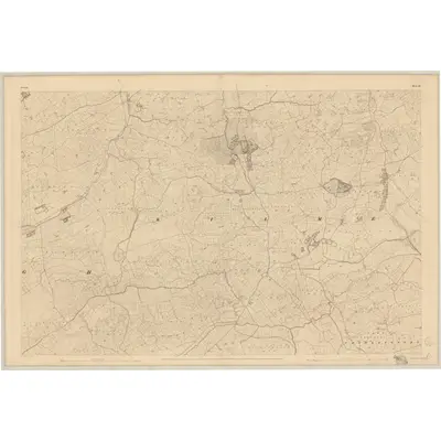 1842 Map of Cork - Sheet 121, 1845 Print