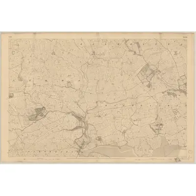 1842 Map of Cork - Sheet 123, 1845 Print