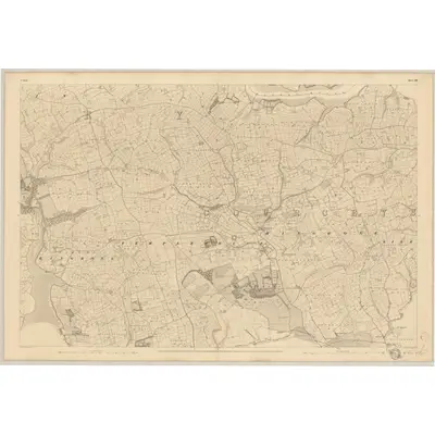 1842 Map of Cork - Sheet 124, 1845 Print